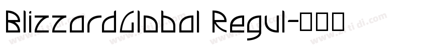 BlizzardGlobal Regul字体转换